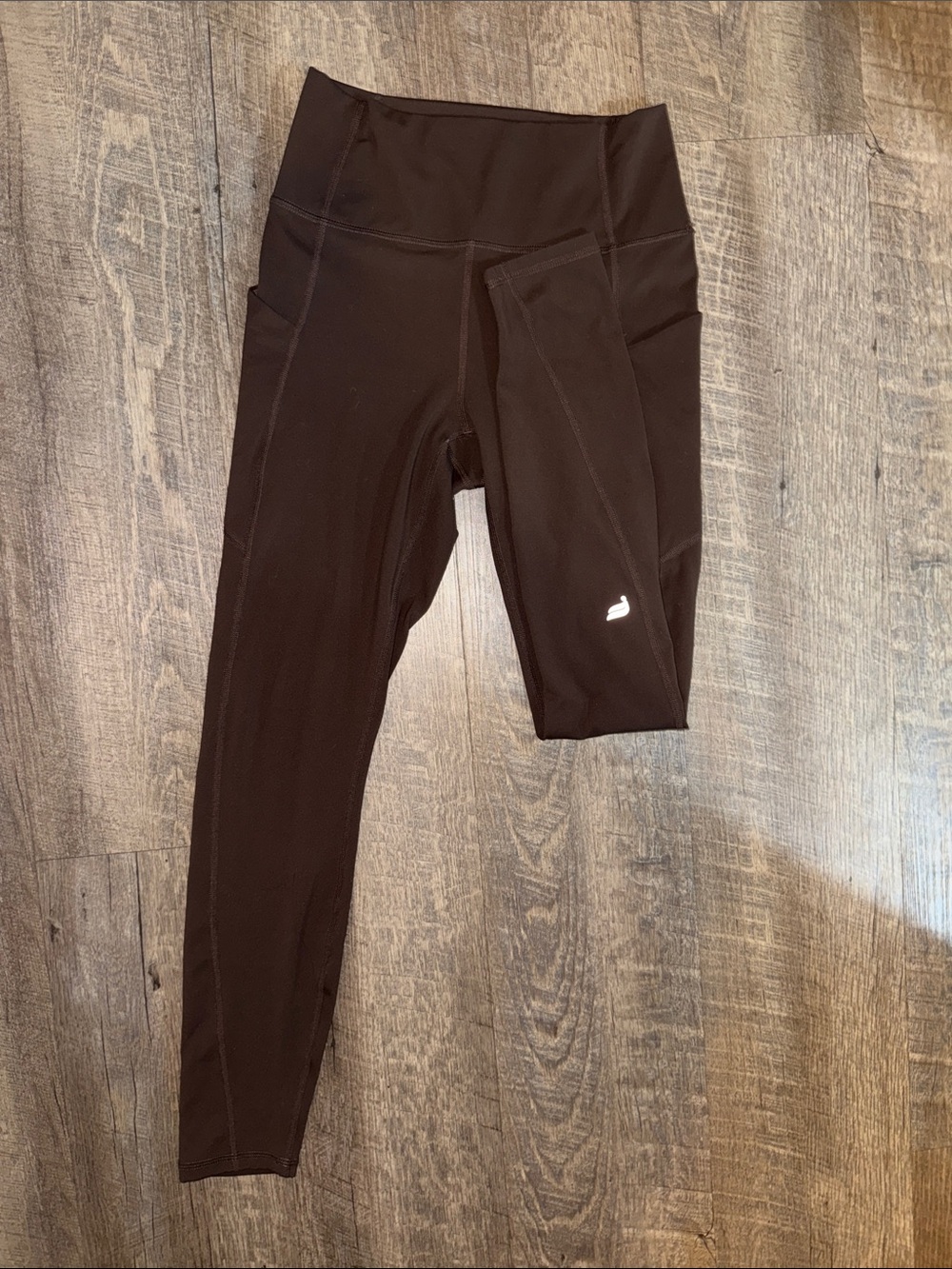 Fabletics Black High-Waist Performance Leggings with Side Pockets